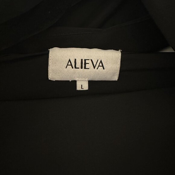 Aliava Dasha Modern Midi Dress Black Size Large - Picture 3 of 4